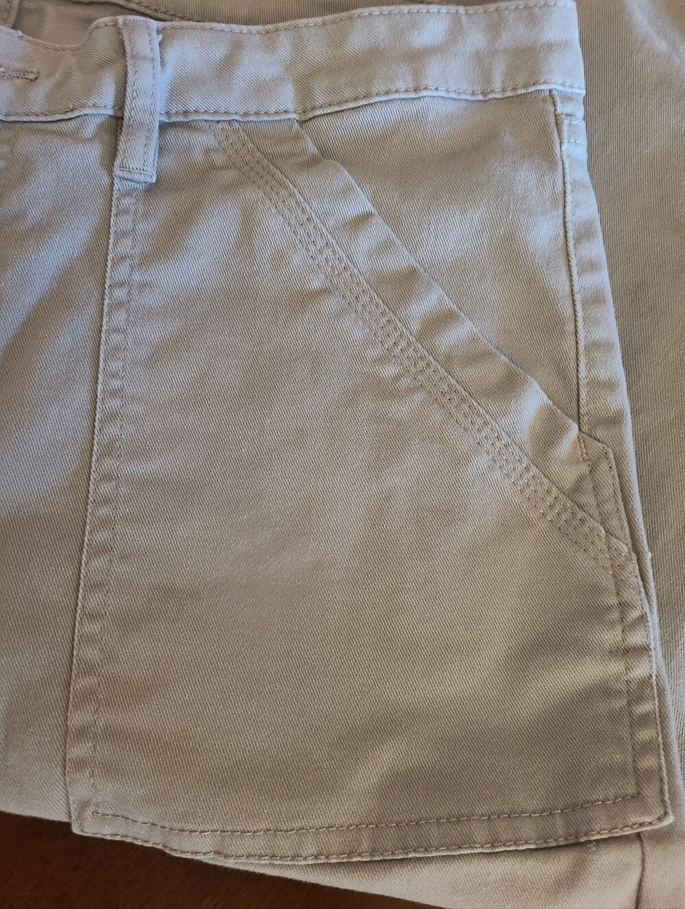 Banana Republic Gray Utility Chino Pants, Women's Size 12 - Picture 4 of 9